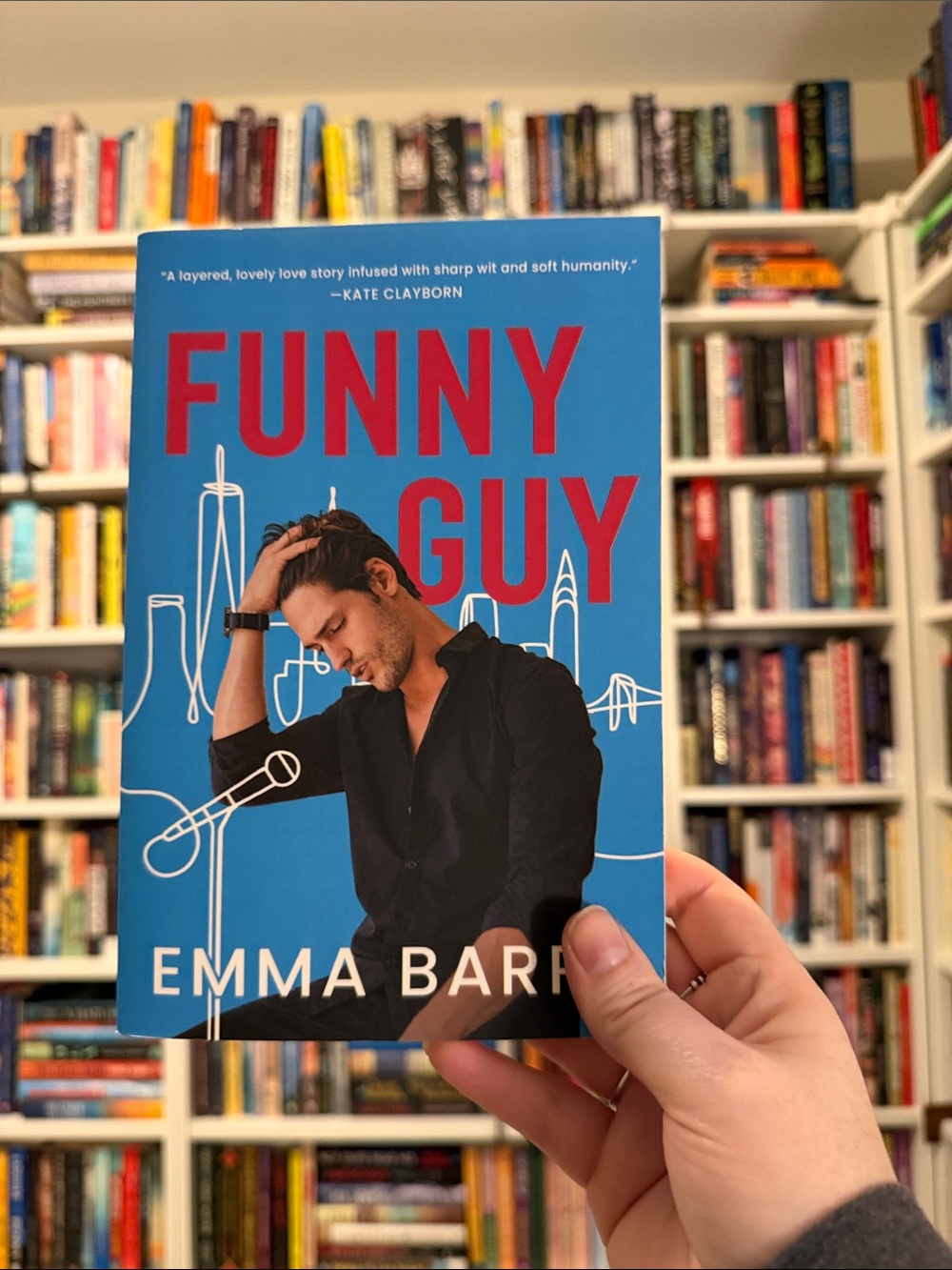 Funny Guy by Emma Barry - Bright Blue & Red Paperback